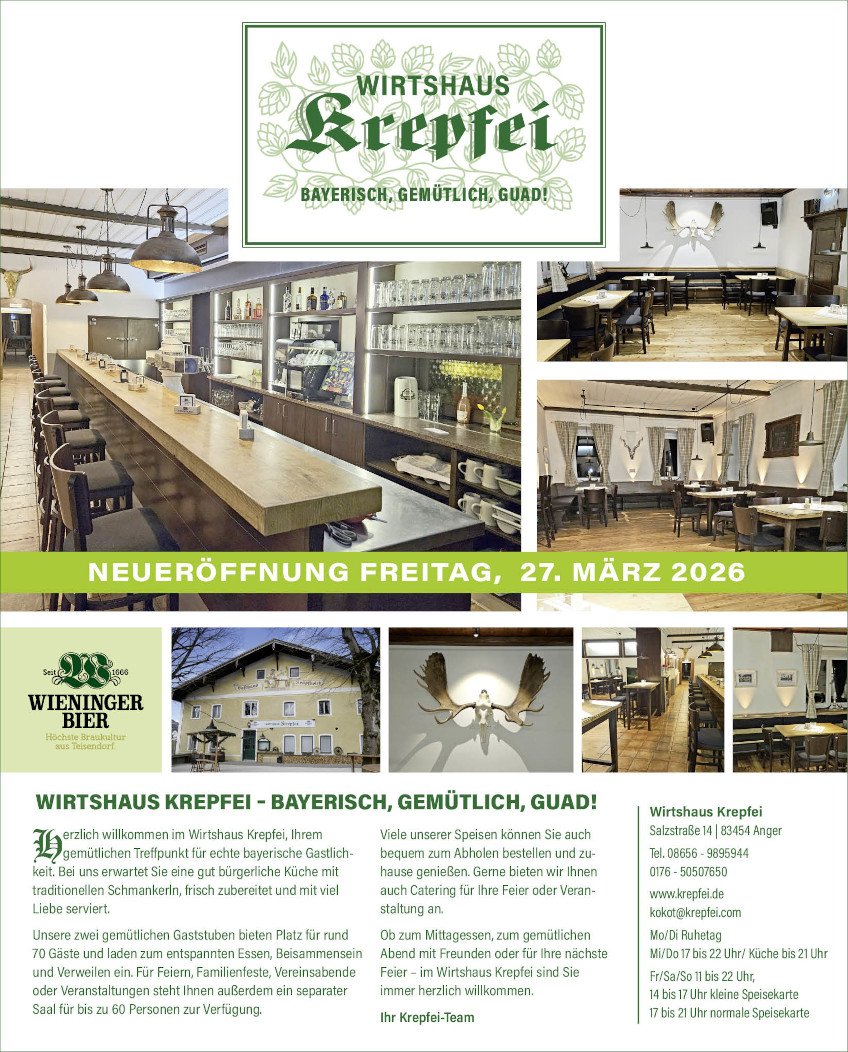 Krepfei Neueröffnung